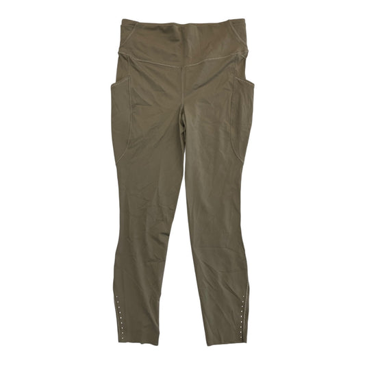 Athletic Leggings By Lululemon In Taupe, Size:10