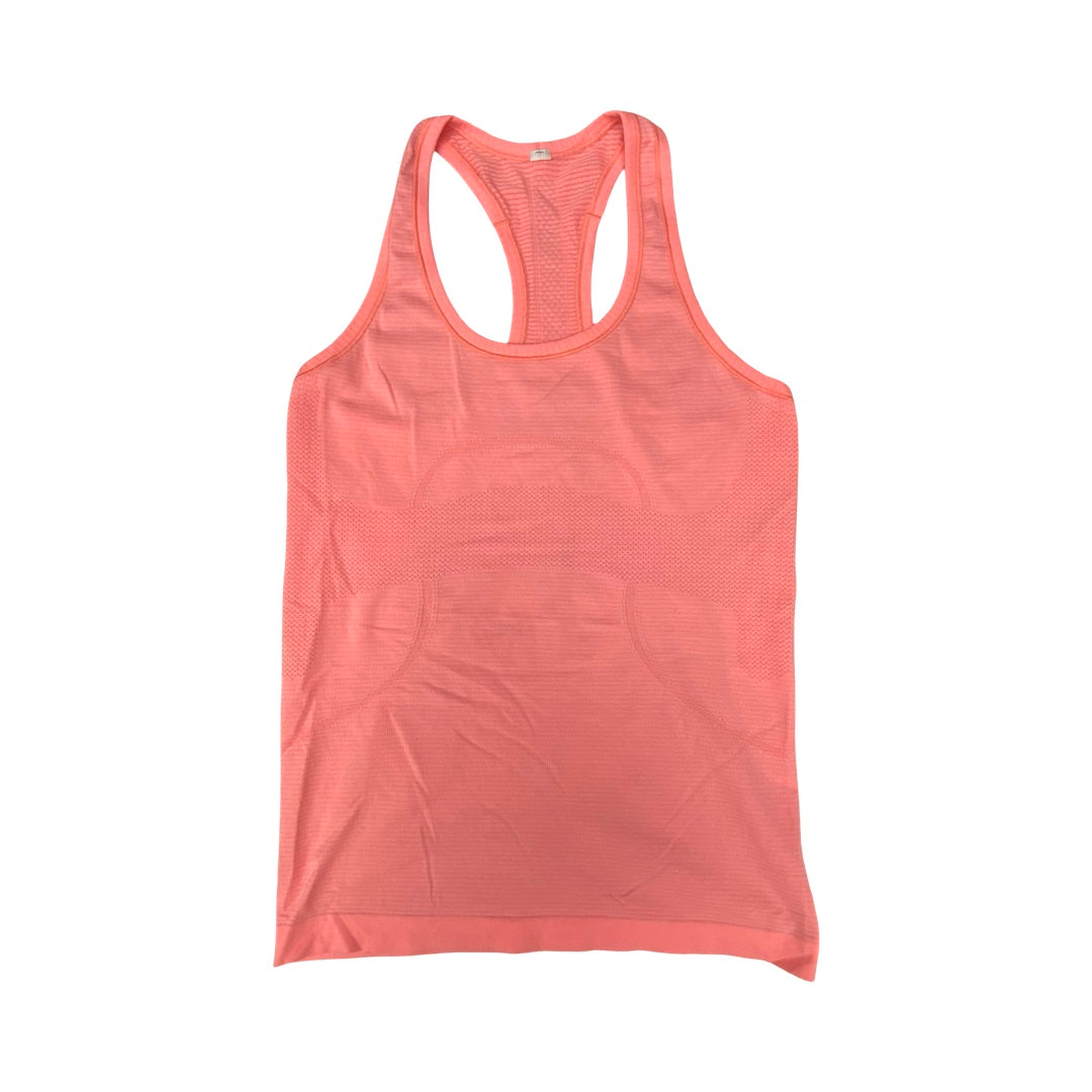 Athletic Tank Top By Lululemon In Orange, Size:M