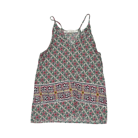 Blouse Sleeveless By Cmf In Floral Print, Size:M