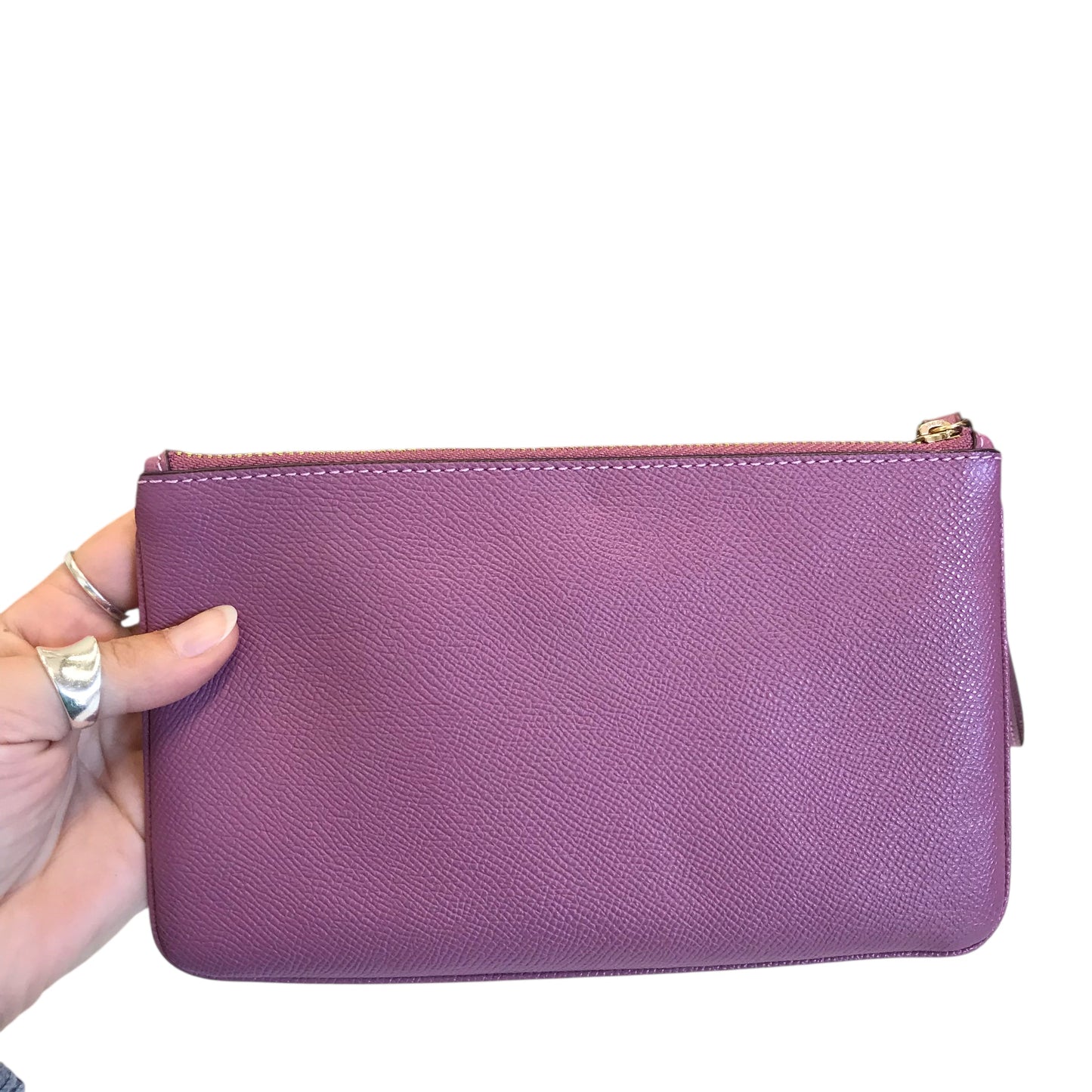 Wristlet Designer By Coach In Purple, Size:Large