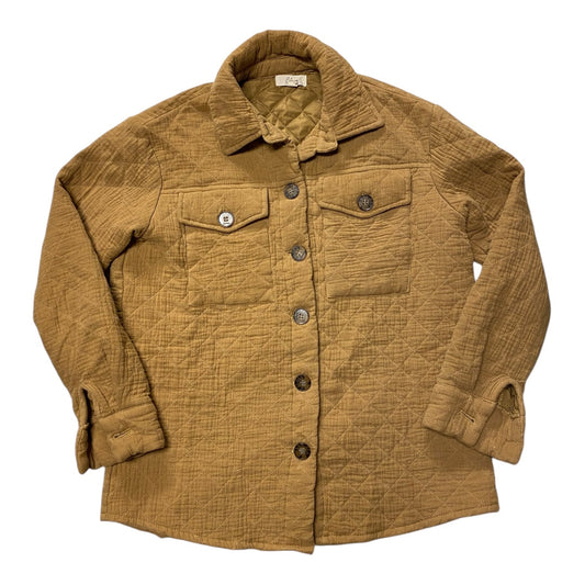 Blazer By Elan In Gold, Size:S