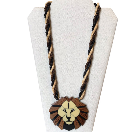 Necklace Statement In Animal Print