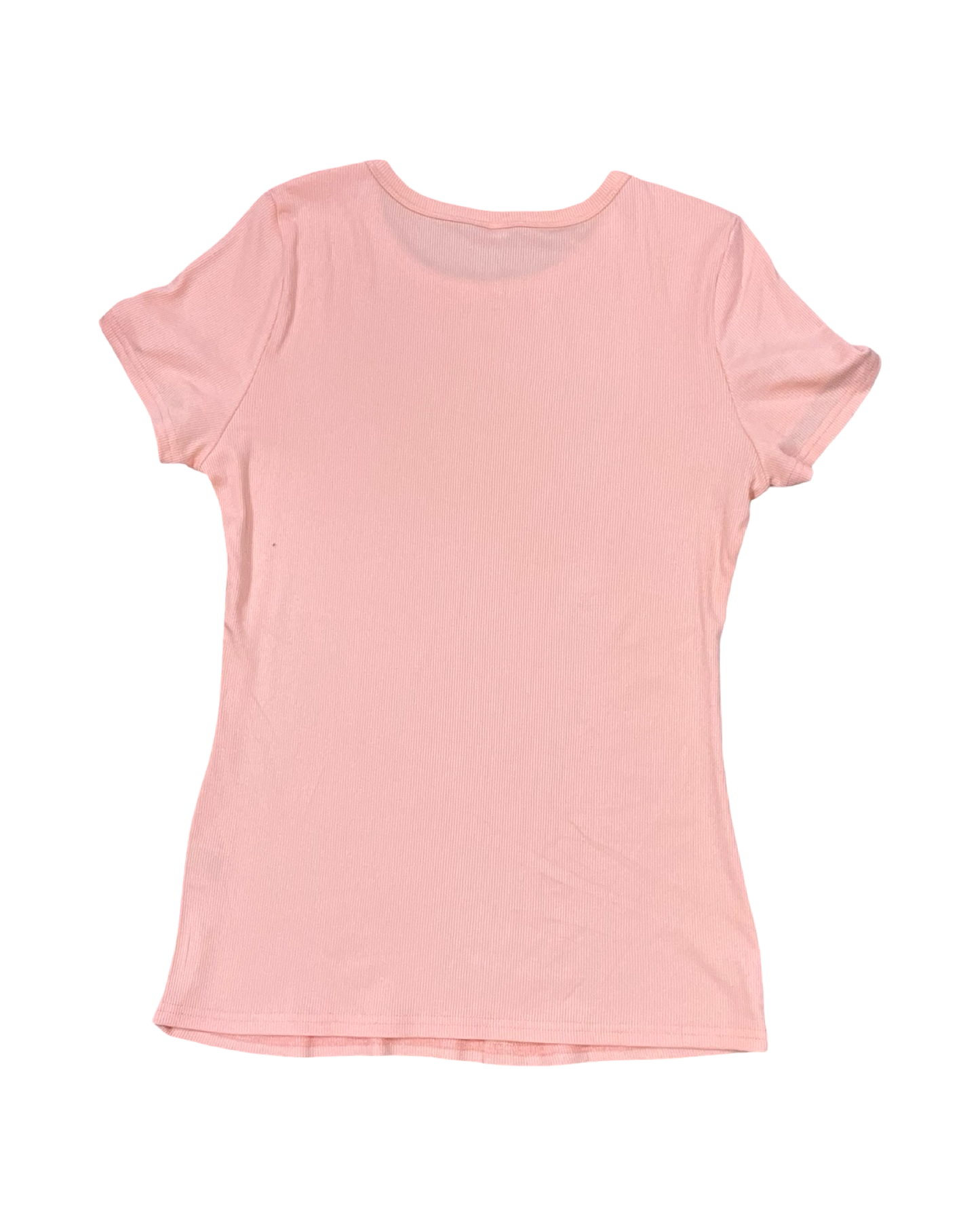Top Ss Basic By Clothes Mentor In Peach, Size:L
