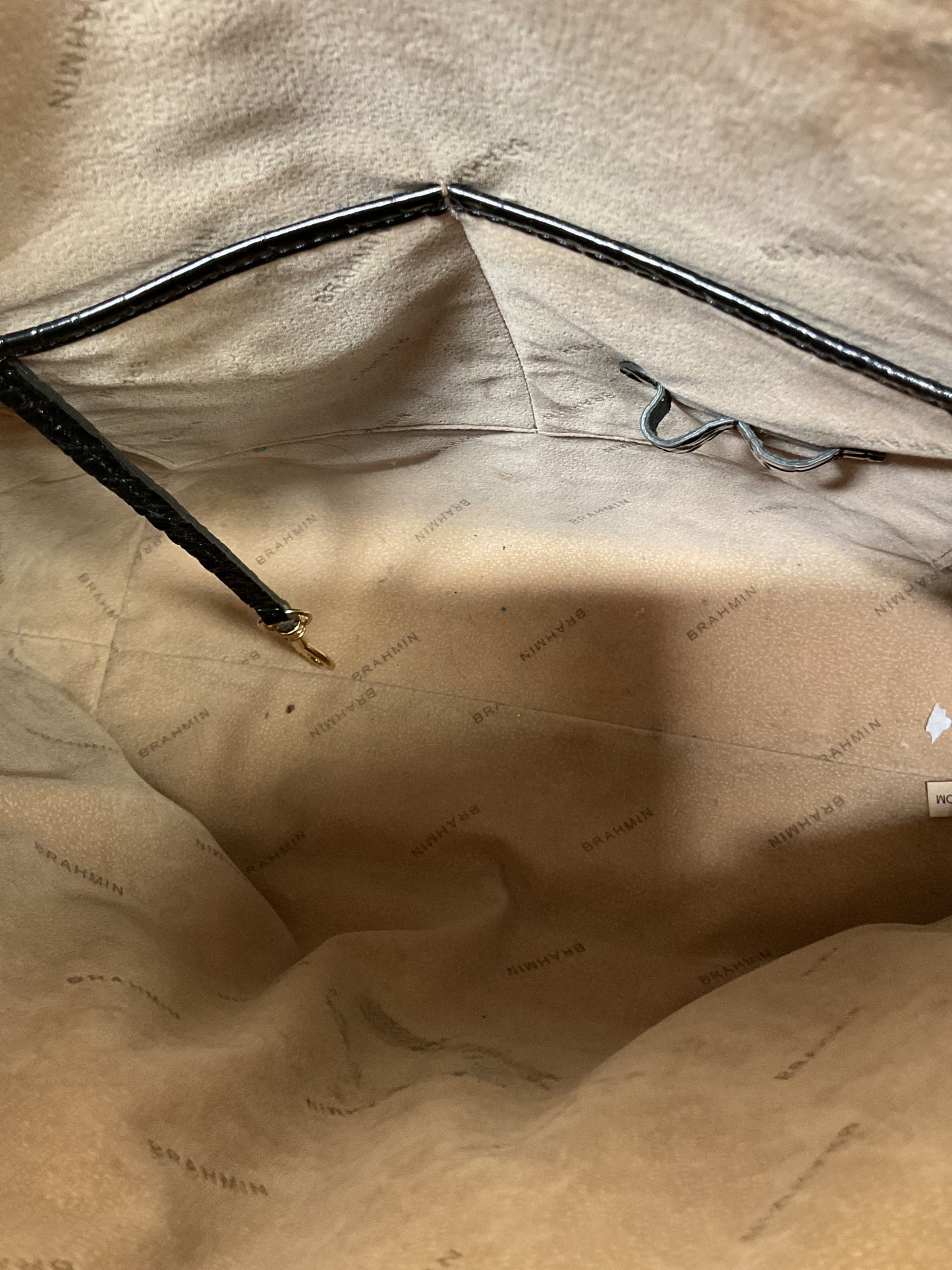 Handbag Designer By Brahmin In Black, Size:Large