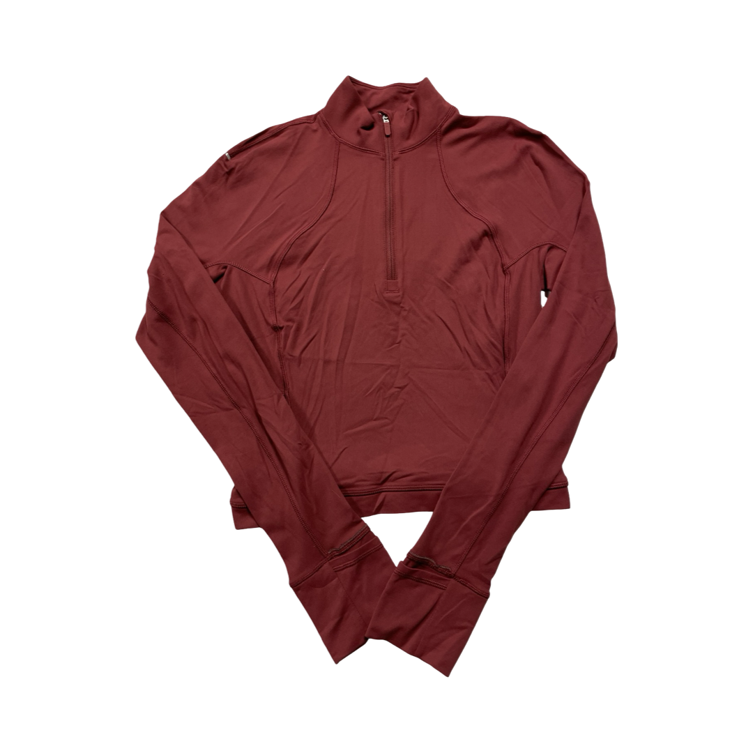 Athletic Jacket By Lululemon In Red, Size:6