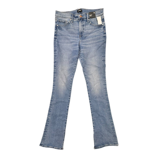 Jeans Boot Cut By Express In Blue Denim, Size:10L