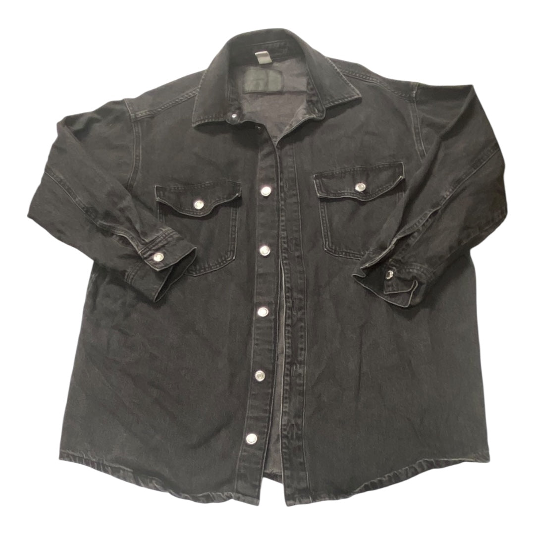 Jacket Shirt By Cmc In Black Denim, Size:Xs