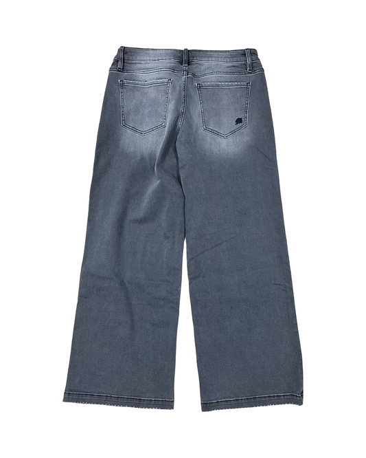 Jeans Wide Leg By Miss Me In Grey, Size:8