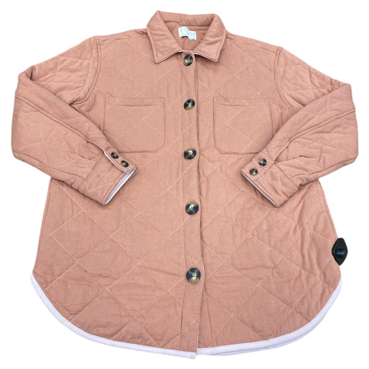 Jacket Shirt By Z Supply In Peach, Size:Xs
