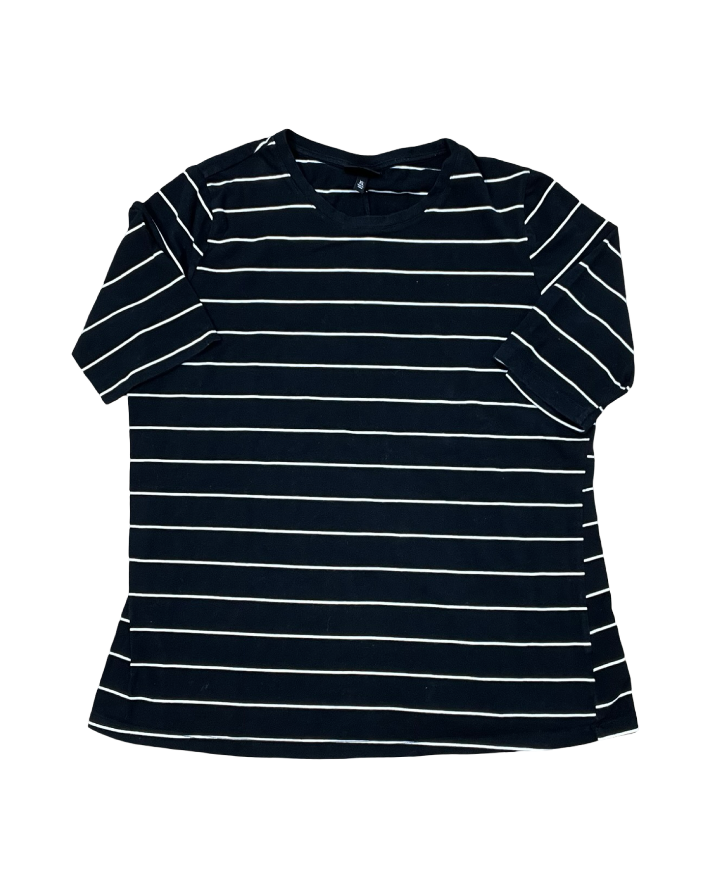 Top Ss By Who What Wear In Black & White, Size:Xl
