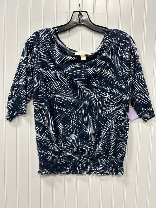 Top Ss By Michael By Michael Kors In Navy, Size:M