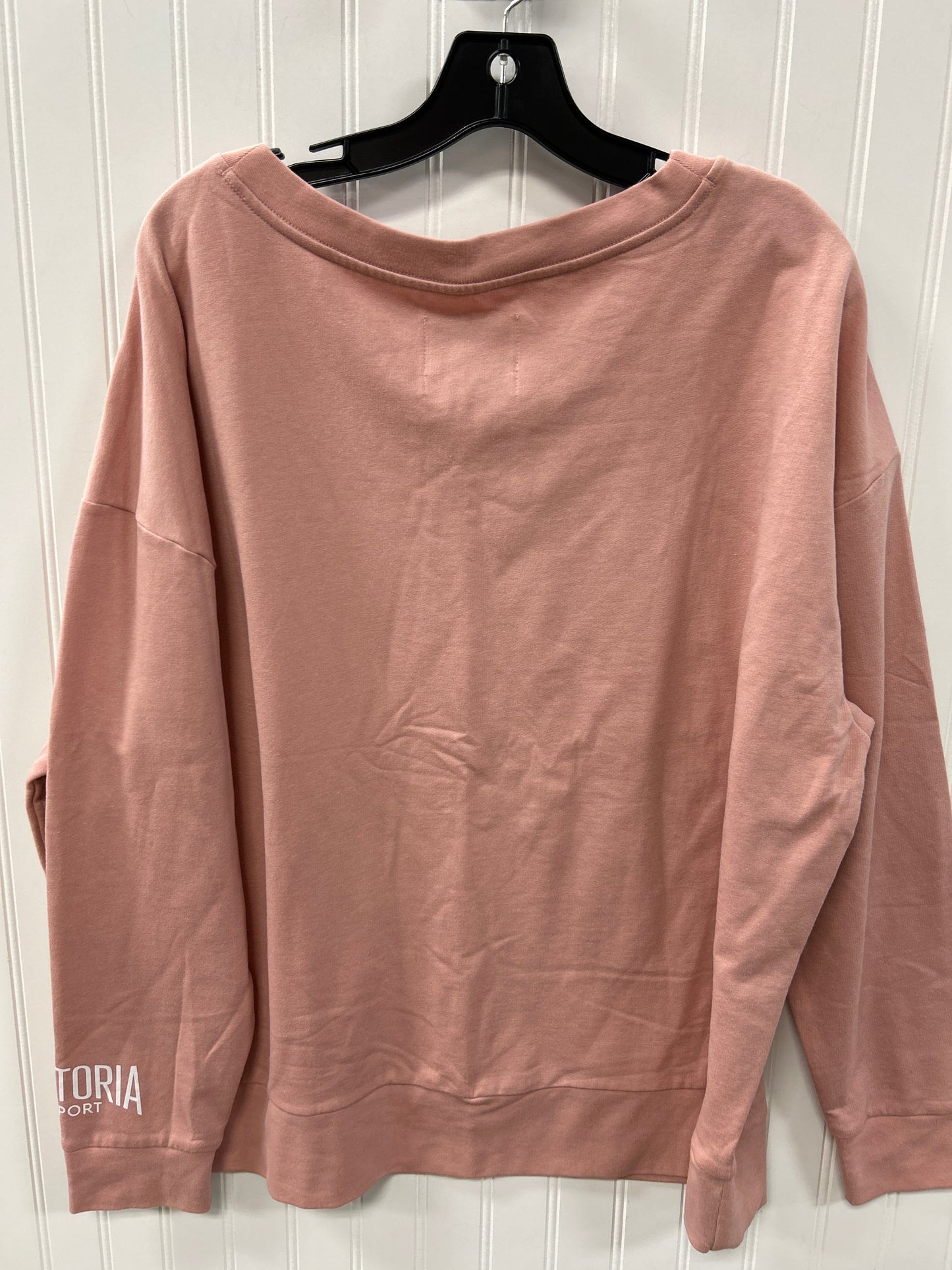 Sweatshirt Crewneck By Victorias Secret In Pink, Size:Xl