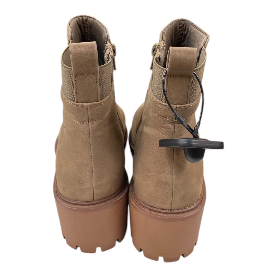 Boots Ankle Heels By Bamboo In Brown, Size:10