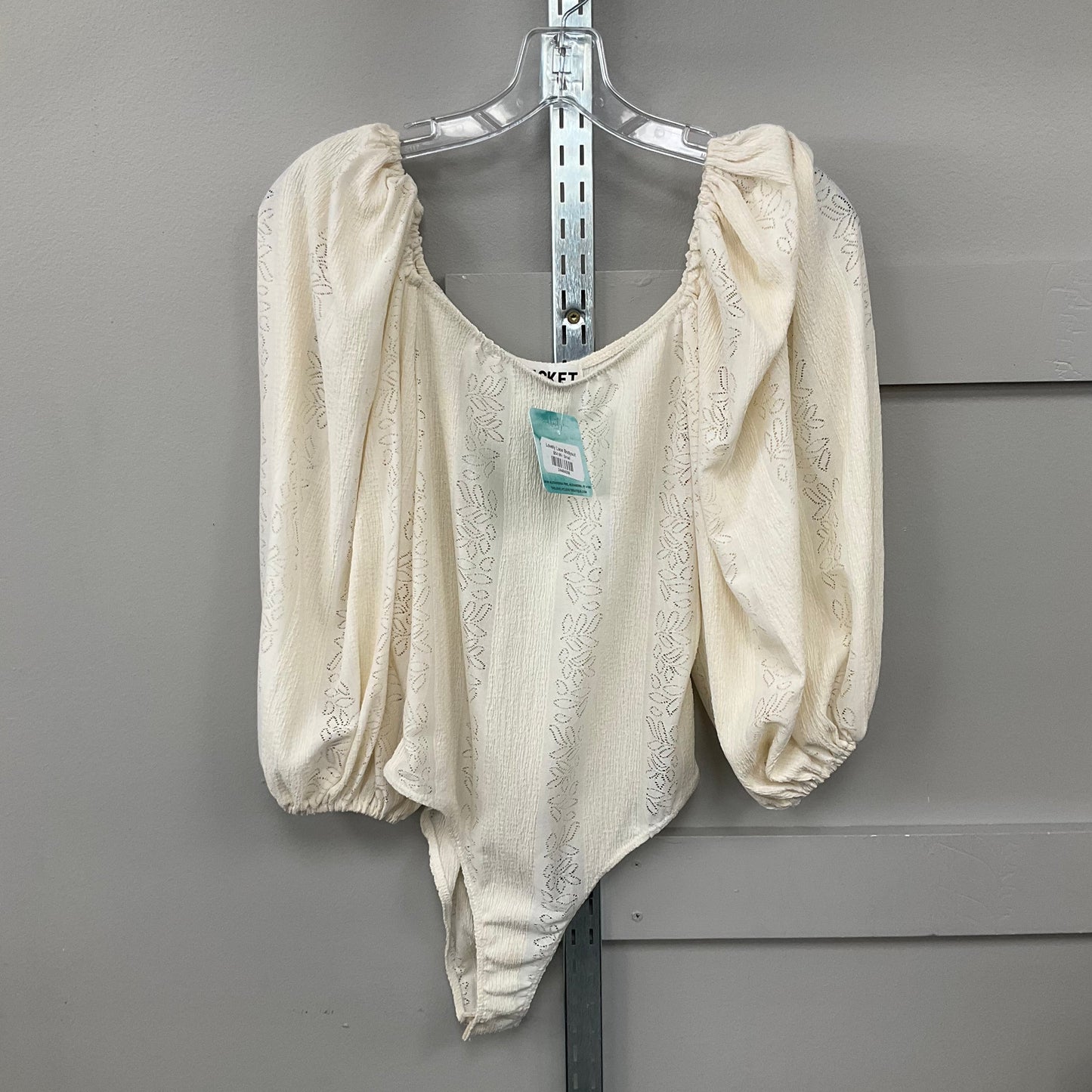 Bodysuit By Clothes Mentor In Cream, Size:S