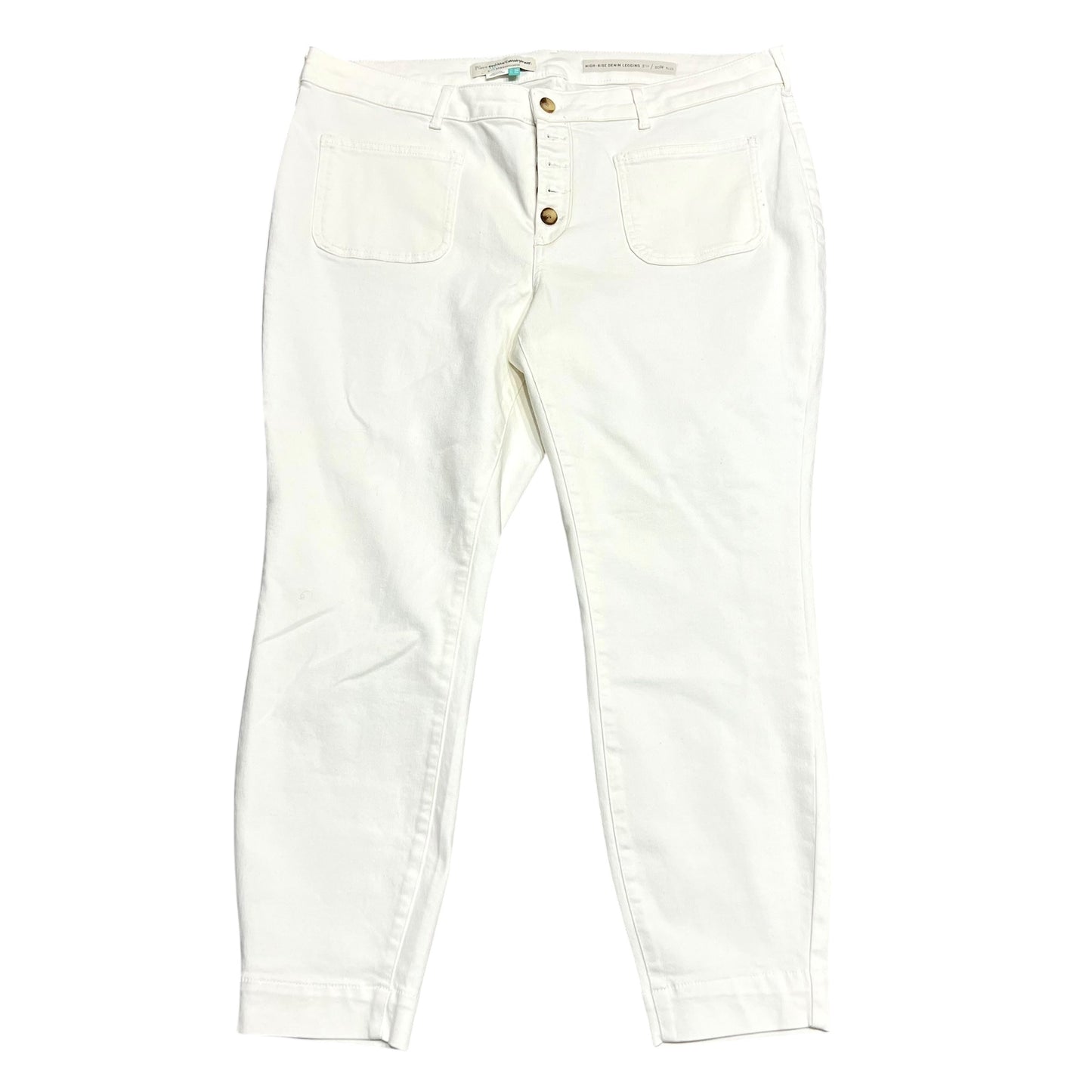 Jeans Jeggings By Pilcro In Cream Denim, Size: 20