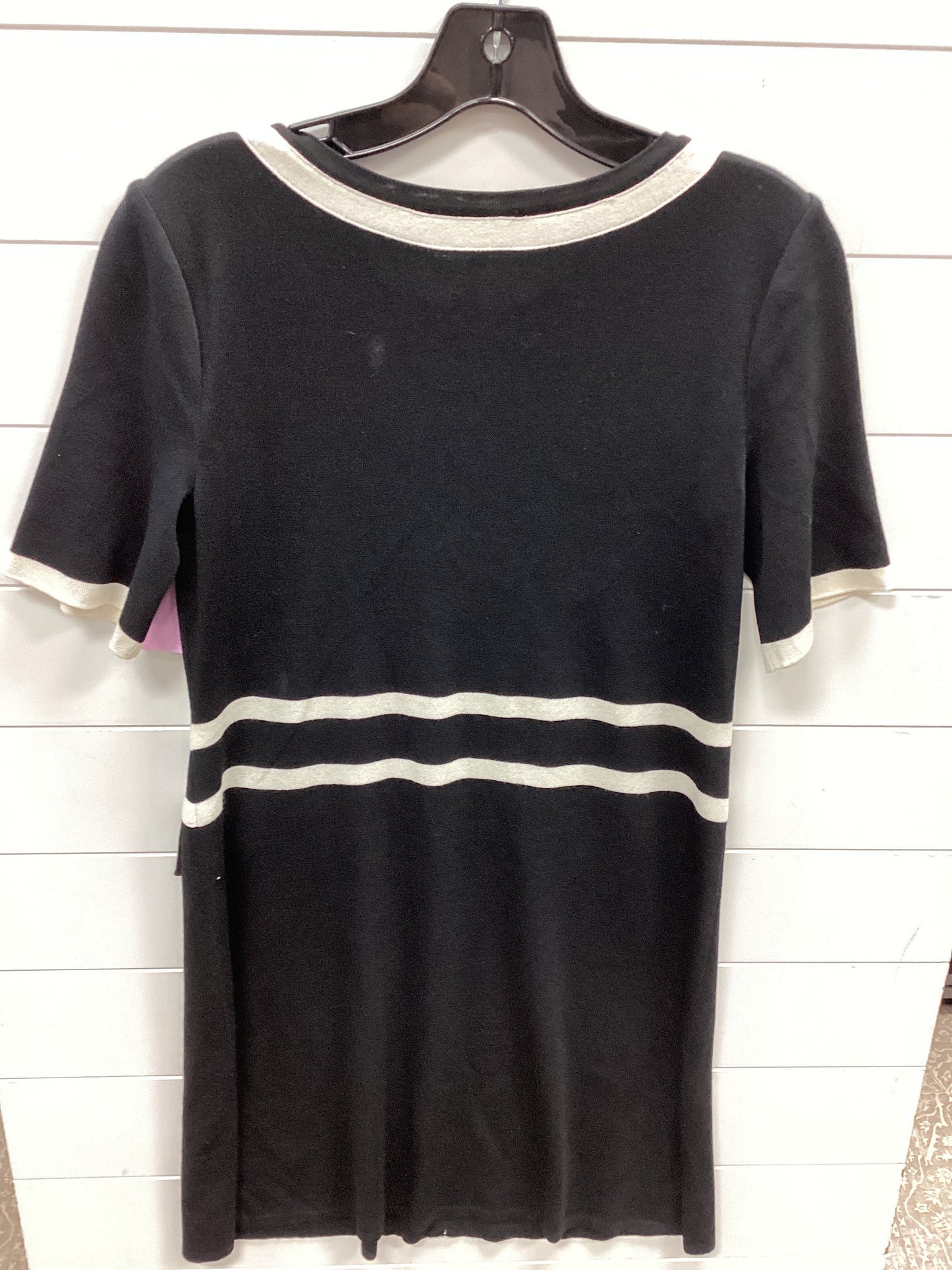 Dress Casual Midi By Ming Wang In Black & White, Size:Xs