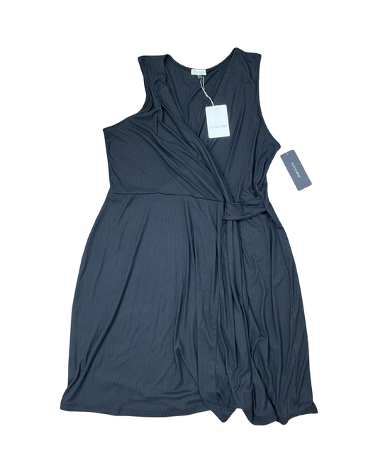 Dress Casual Midi By Clothes Mentor In Black, Size:3x