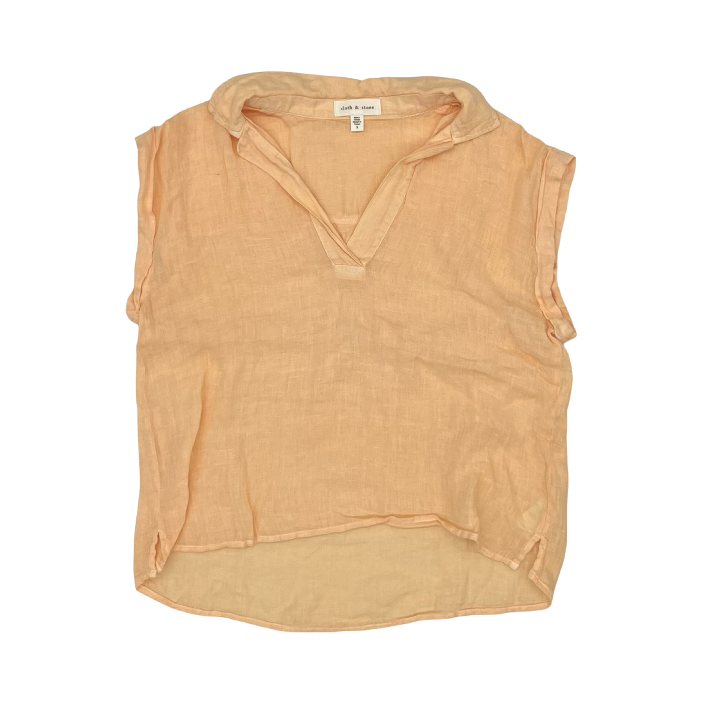 Blouse Ss By Cloth & Stone In Peach, Size:S