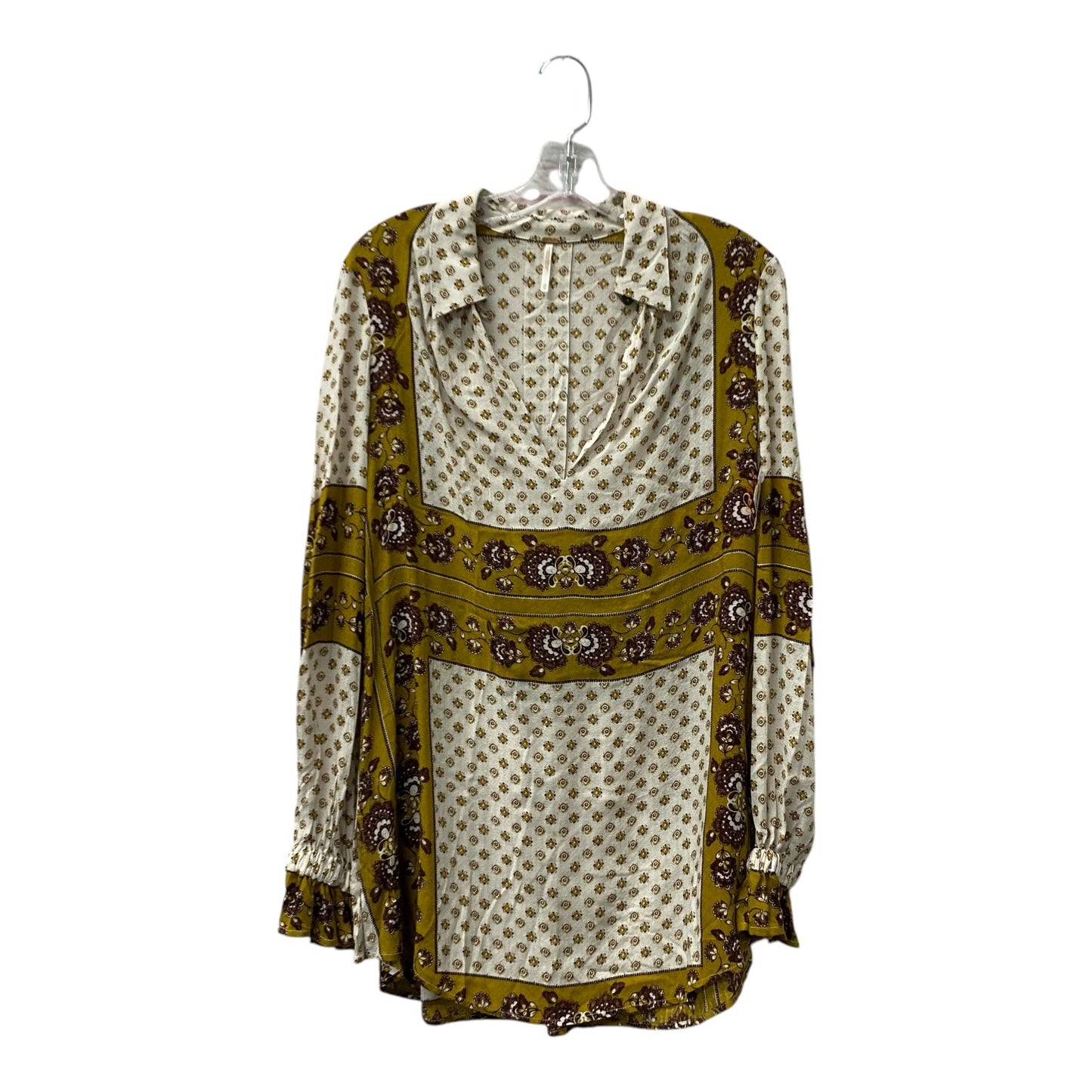 Tunic Ls By Free People In Yellow, Size:Xs