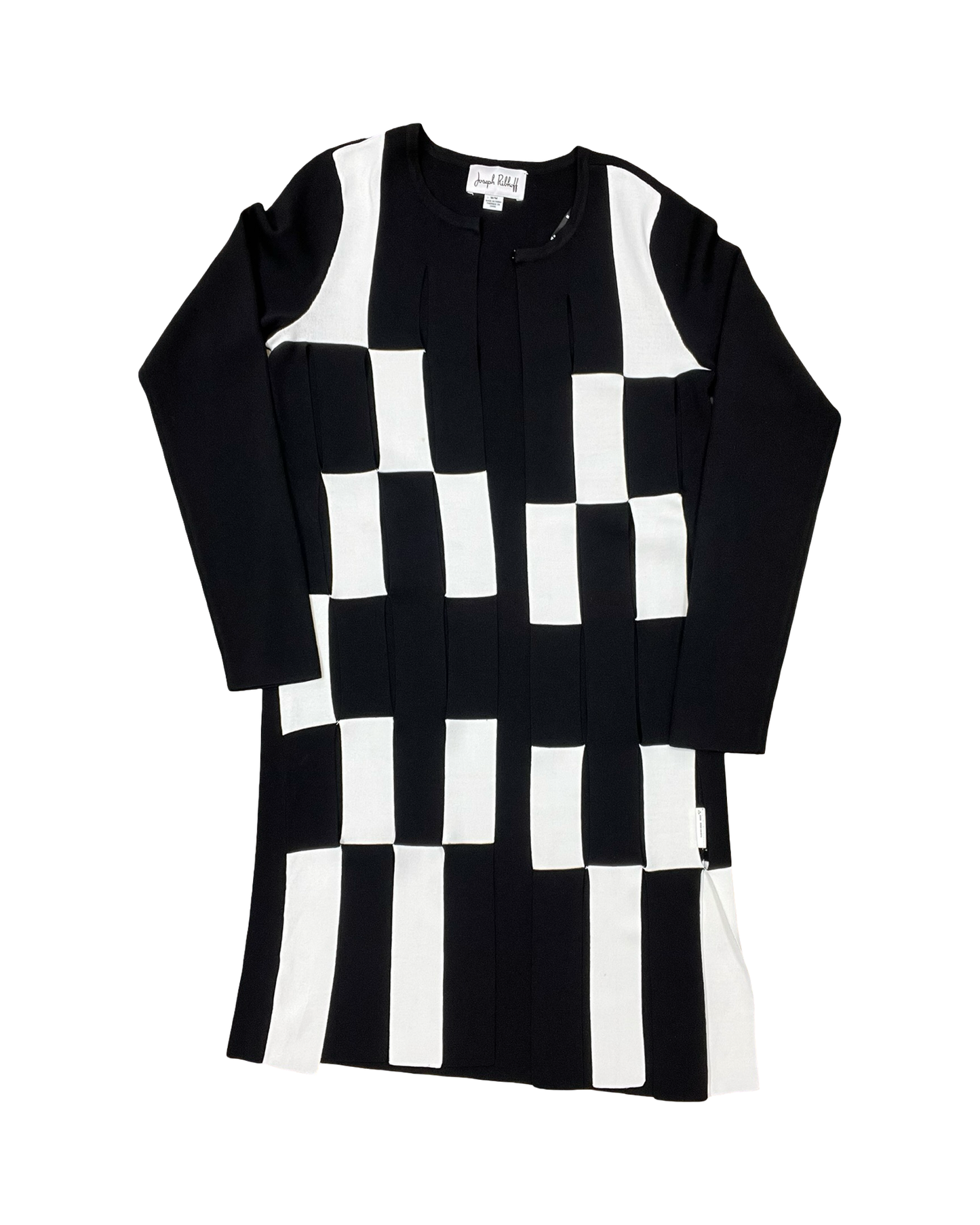 Cardigan By Joseph Ribkoff In Black & White, Size:M