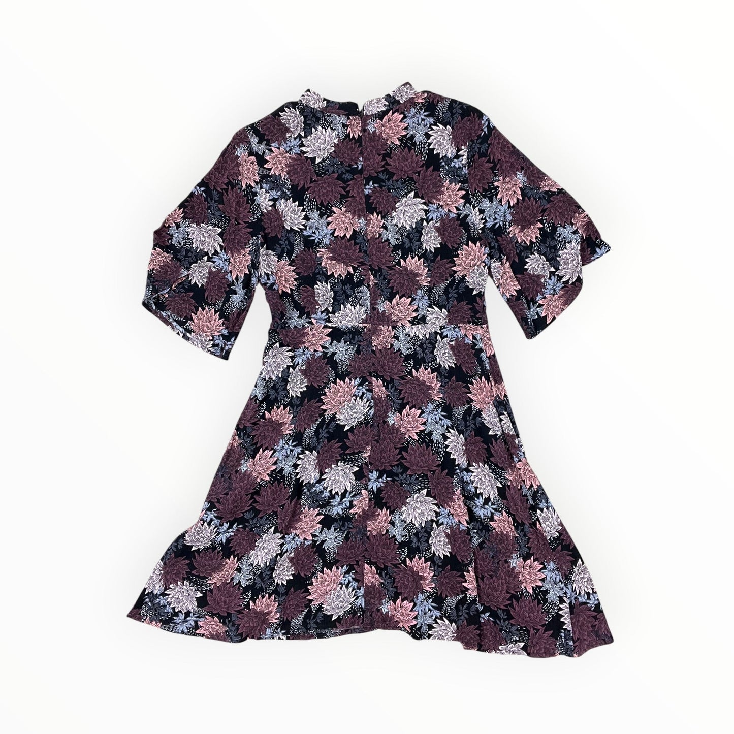 Dress Casual Midi By Paper Crane In Black & Pink, Size:S