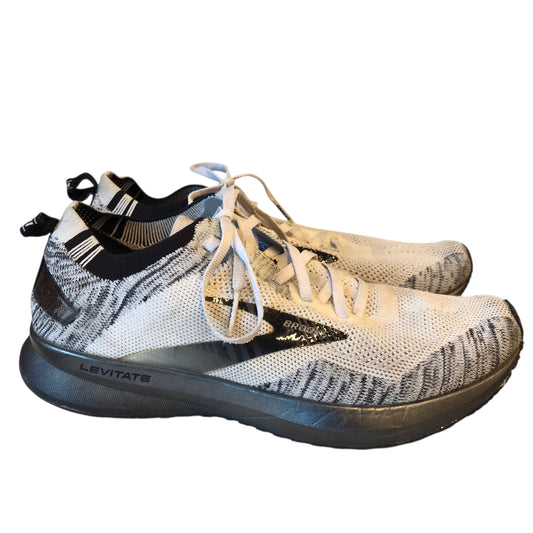Shoes Athletic By Brooks In Black & White, Size:9.5
