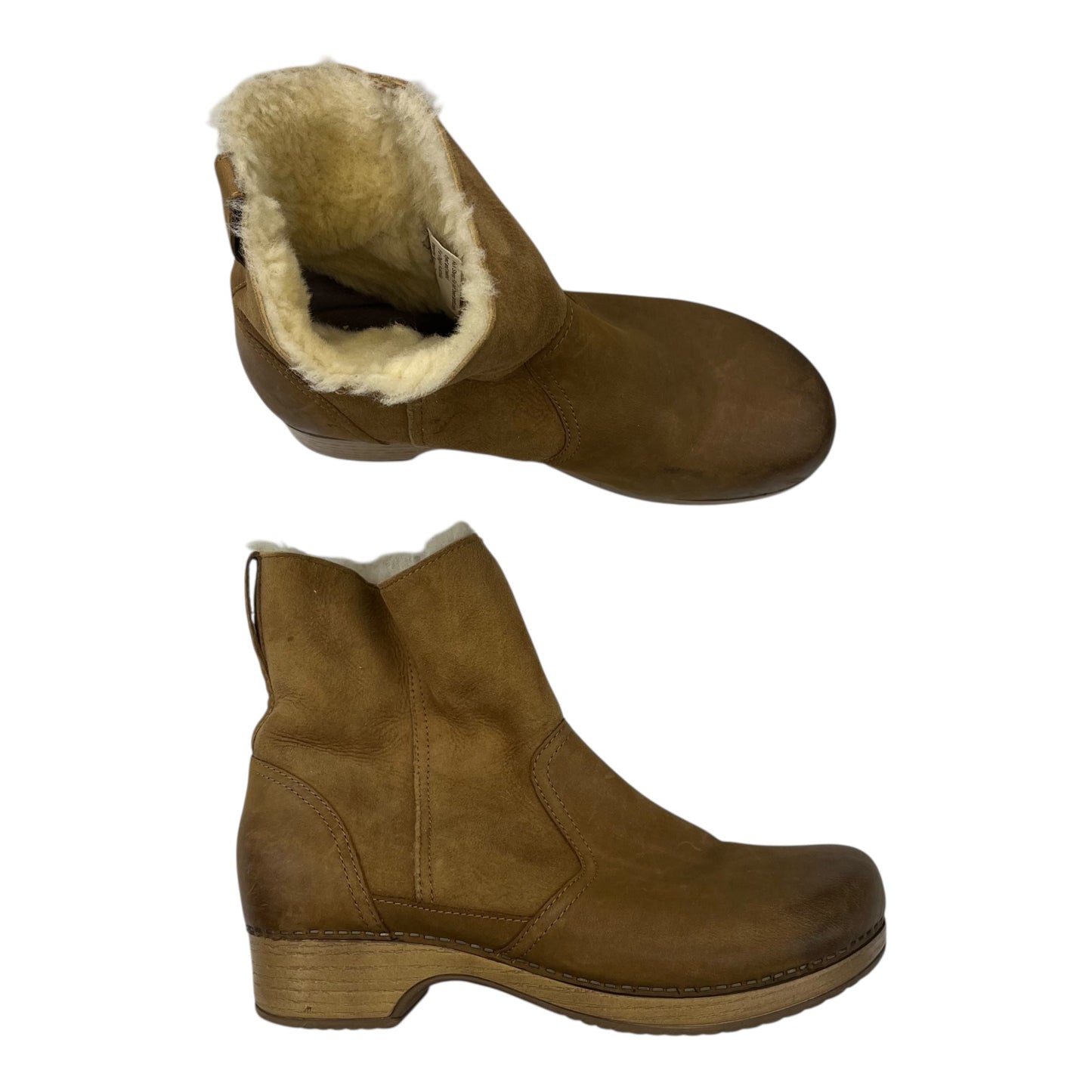 Boots Ankle Heels By Dansko In Brown, Size:10.5