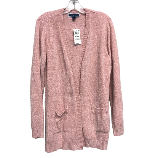 Sweater Cardigan By Karen Scott In Pink, Size:M