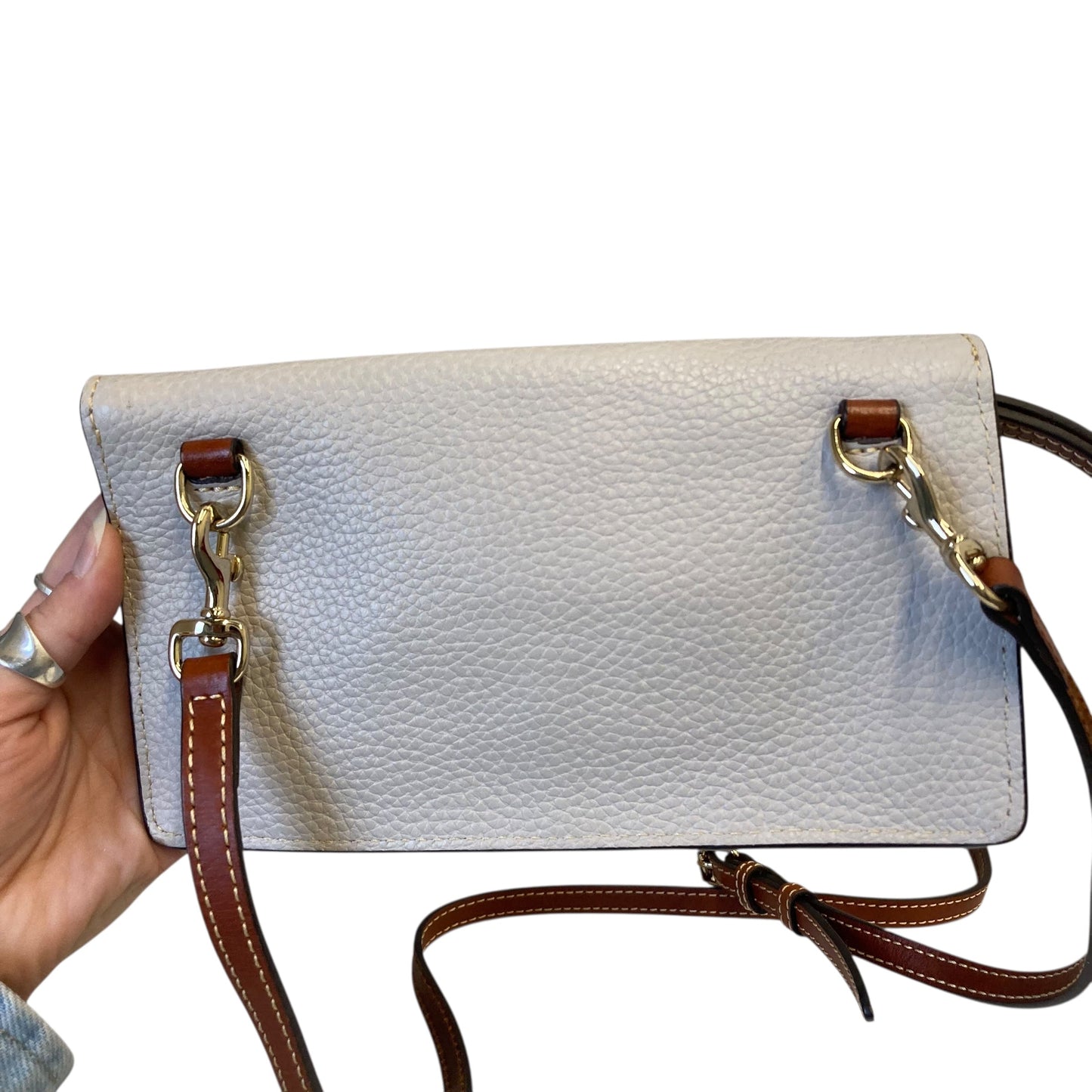 Wristlet Designer By Dooney And Bourke In Beige, Size:Large