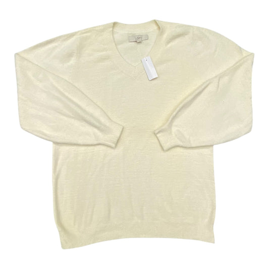 Sweater By Loft In Cream, Size:L
