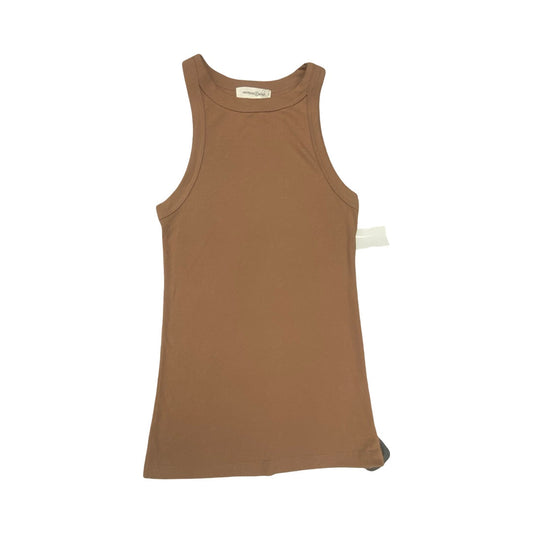 Top Sleeveless By Treasure And Bond In Brown, Size:S