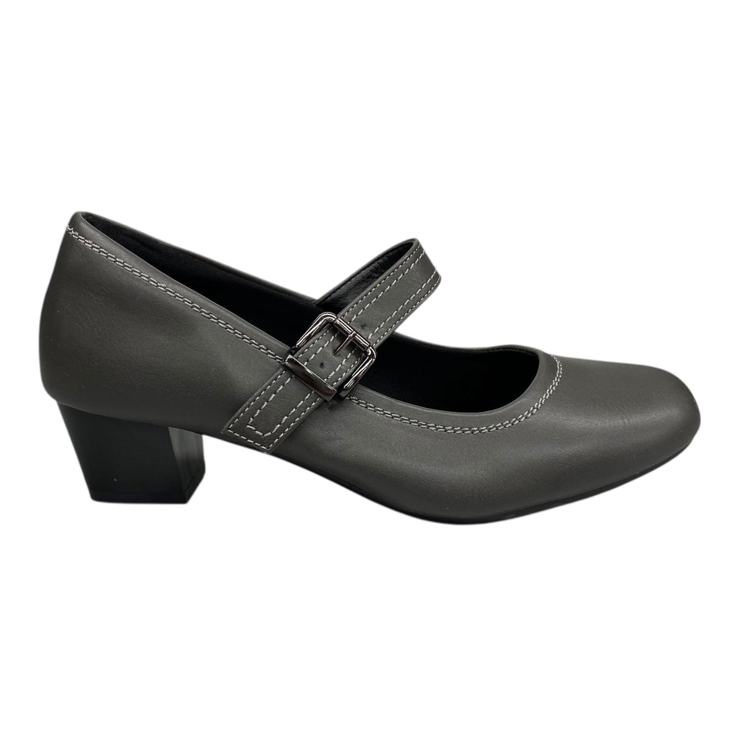Shoes Heels Block By Clothes Mentor In Grey, Size:8.5