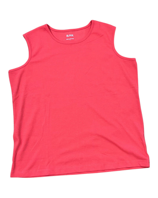 Top Sleeveless Basic By Blair In Orange, Size:L