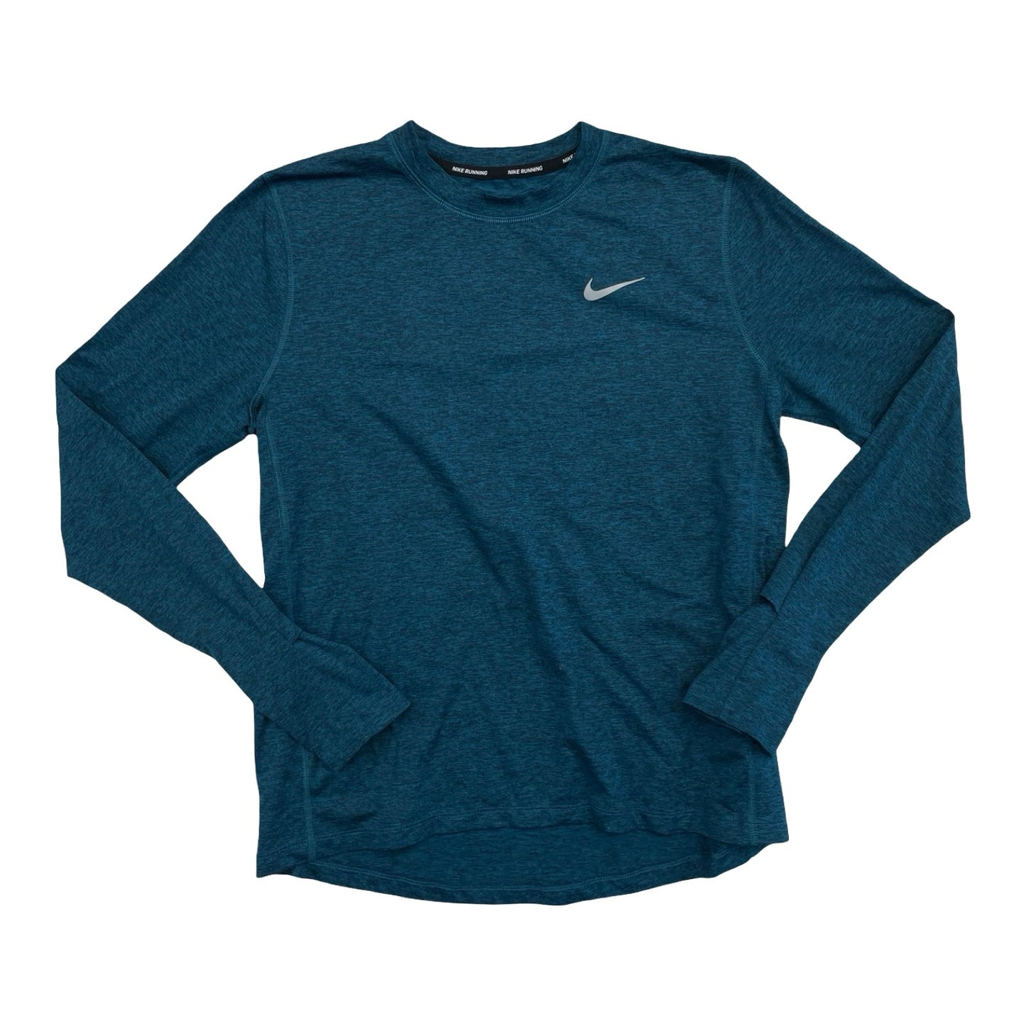 Athletic Top Ls Collar By Nike In Blue, Size:M