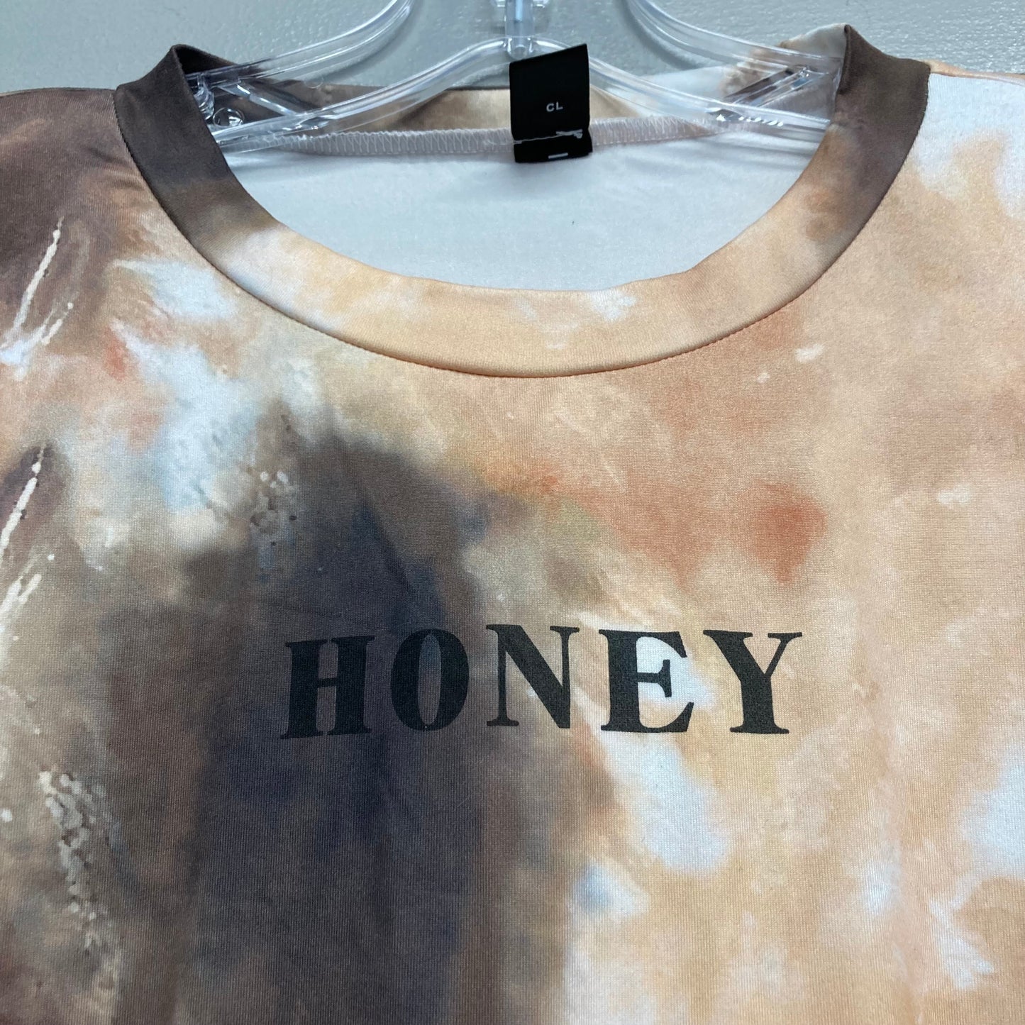 Top Ss By Shein In Brown & Tan, Size:L