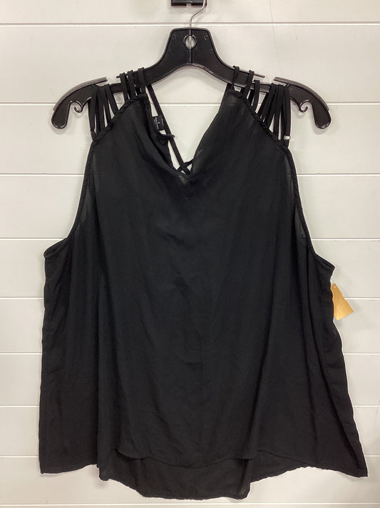 Top Sleeveless By Torrid In Black, Size:3X