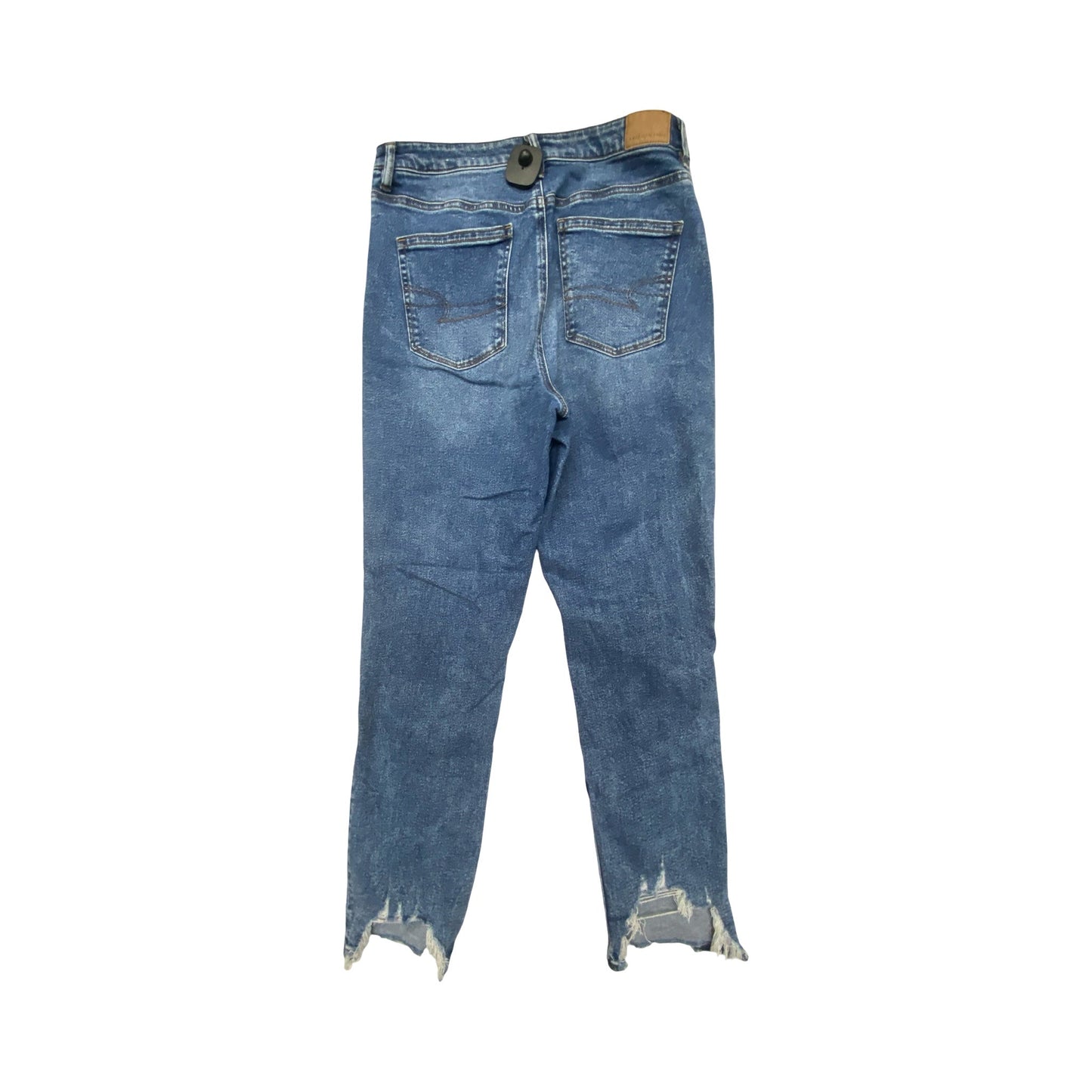 Jeans Straight By American Eagle In Blue Denim, Size:12L