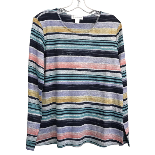 Top Ls By Christopher And Banks In Striped Pattern, Size:M