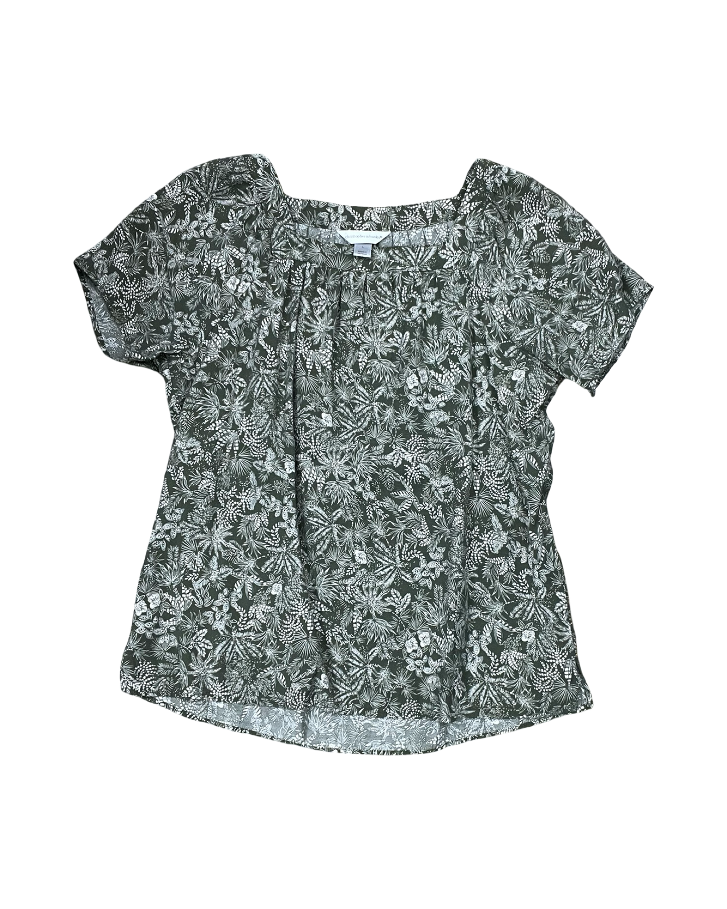 Top Ss By Christopher And Banks In Green, Size:L