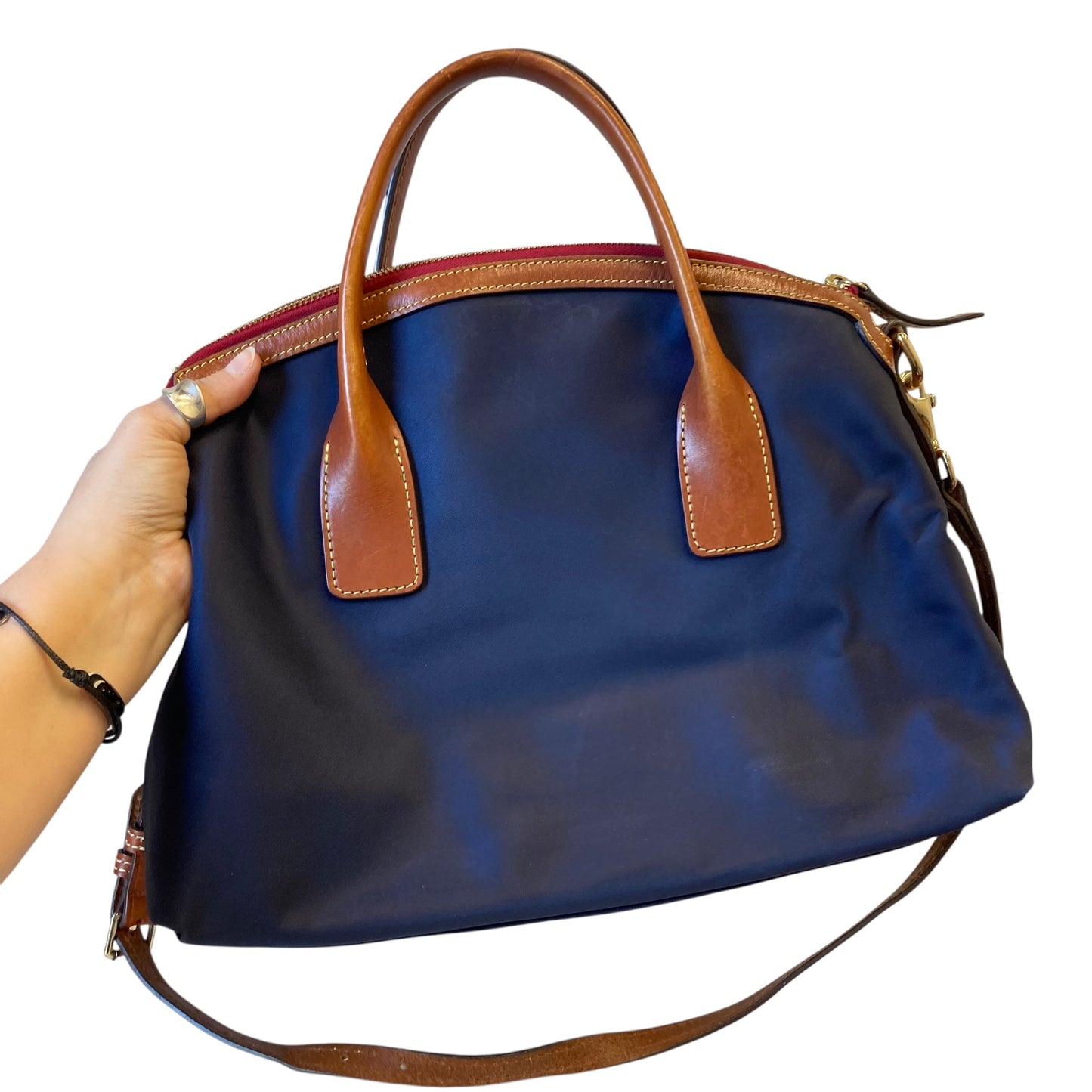Handbag Designer By Dooney And Bourke In Navy, Size:Medium