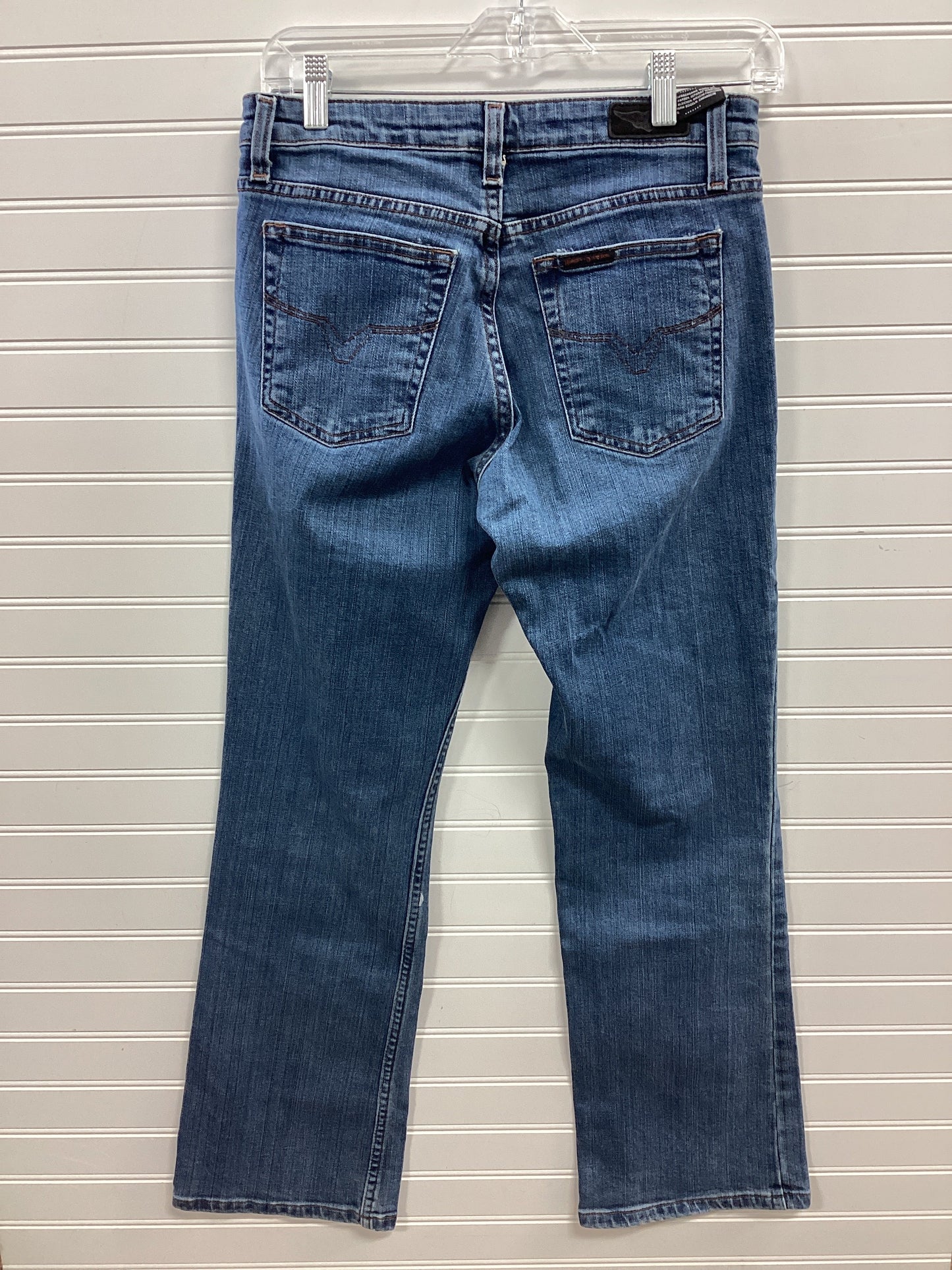 Jeans Boot Cut By Harley Davidson In Blue Denim, Size:4P