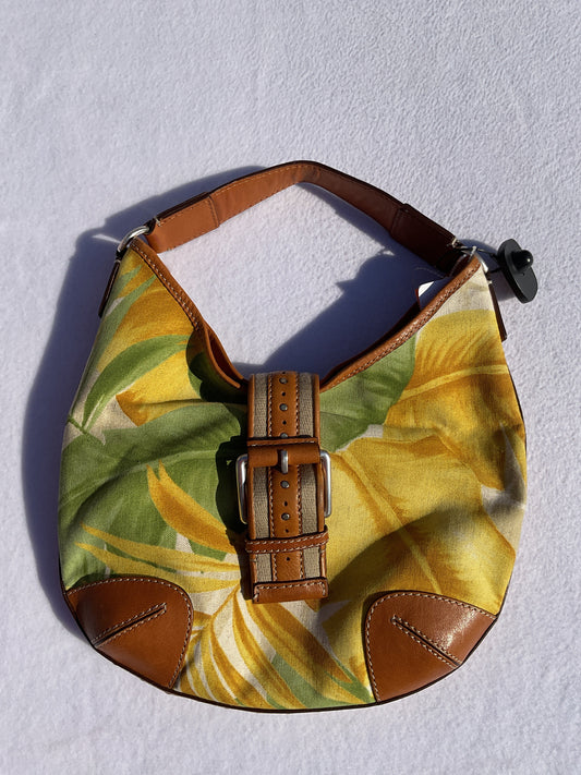 Handbag Designer By Michael Kors In Yellow, Size:Medium