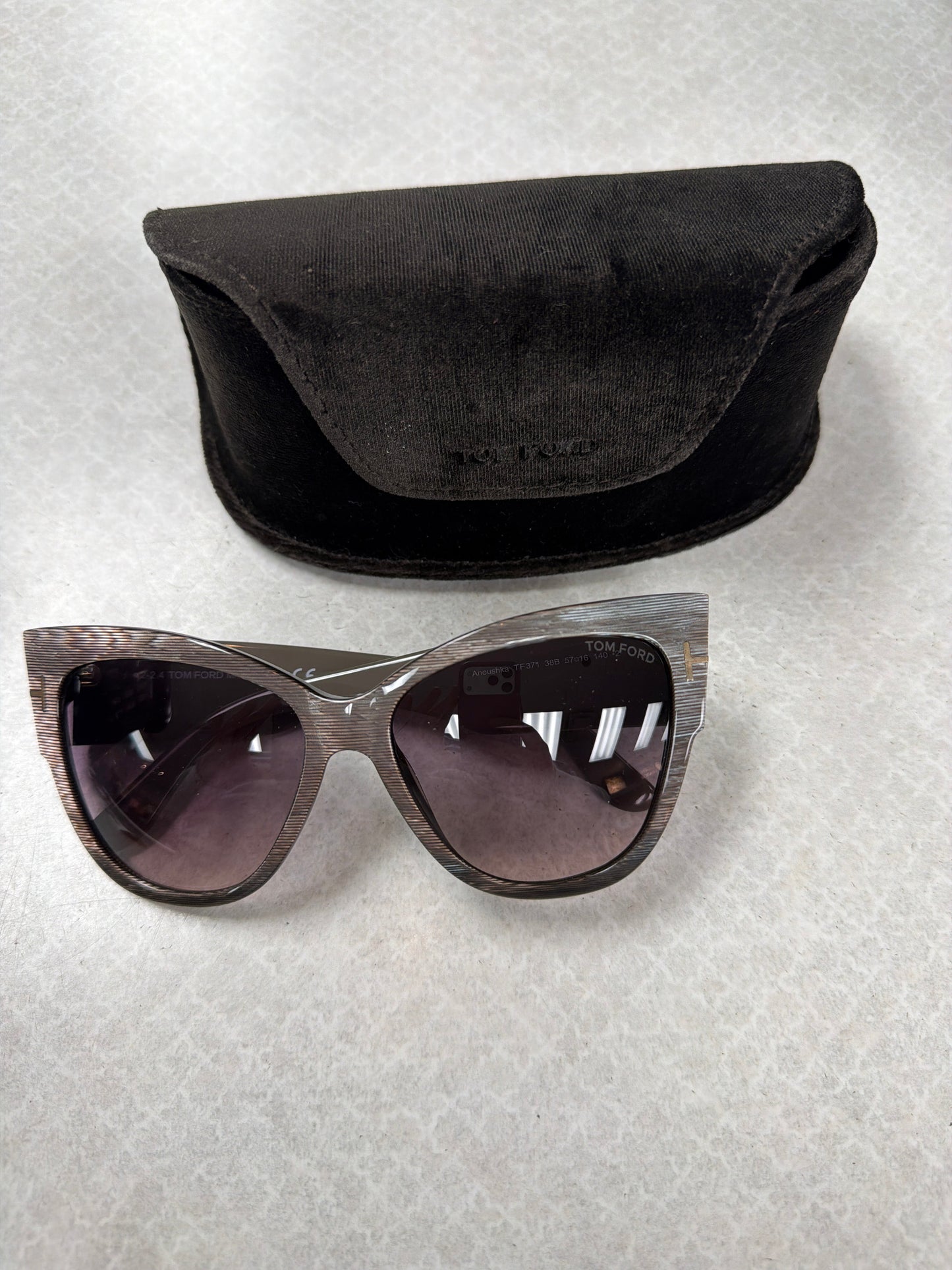 Sunglasses Luxury Designer By Tom Ford In Grey