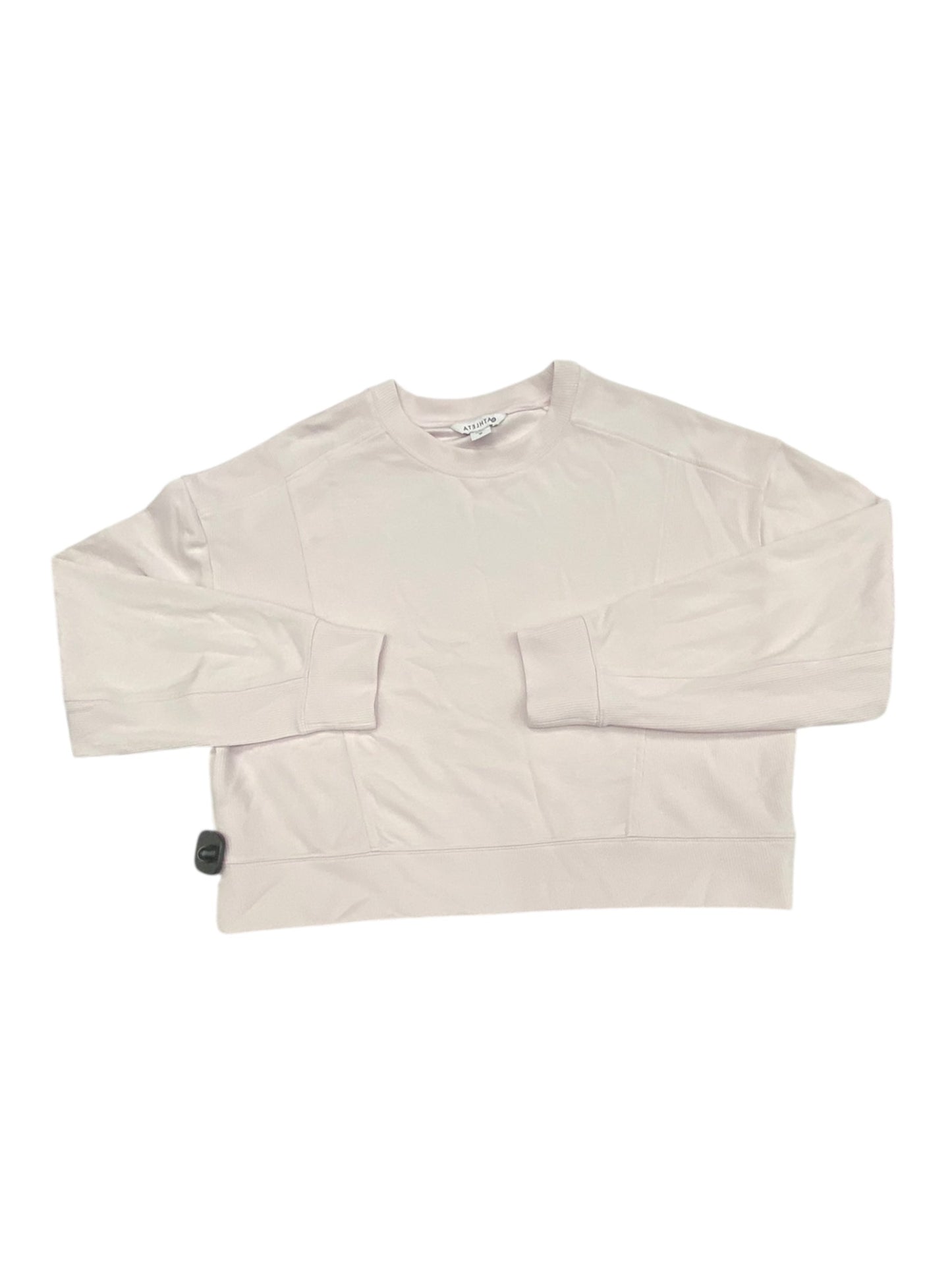 Athletic Top Ls Crewneck By Athleta In Pink, Size:M