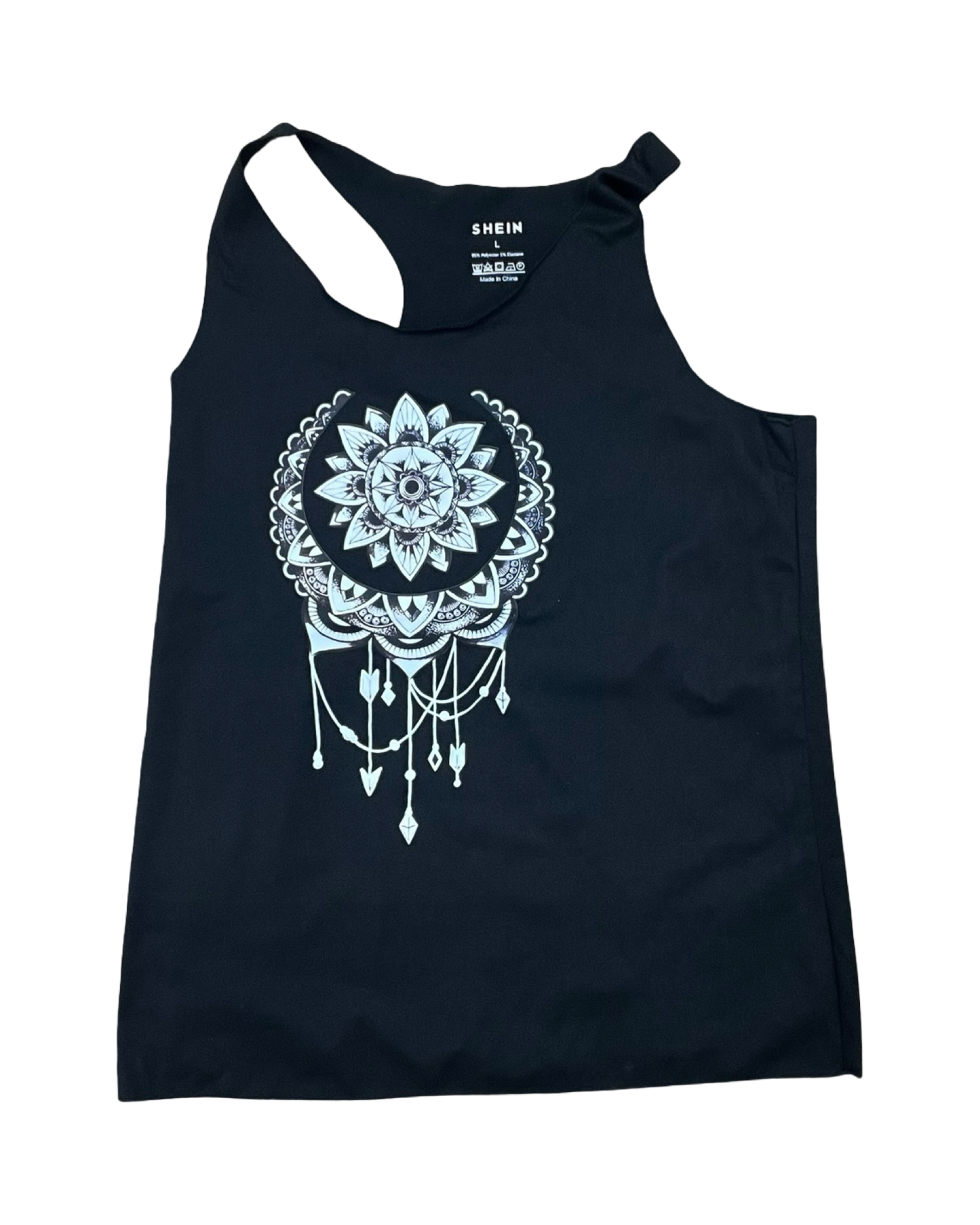 Top Sleeveless By Shein In Black, Size:L