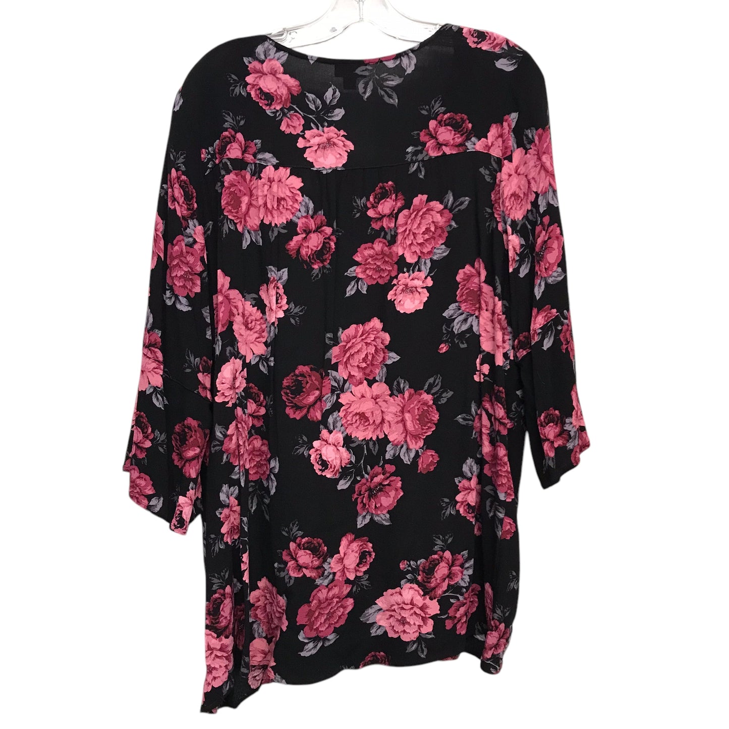 Top 3/4 Sleeve By Torrid In Floral Print, Size:2X