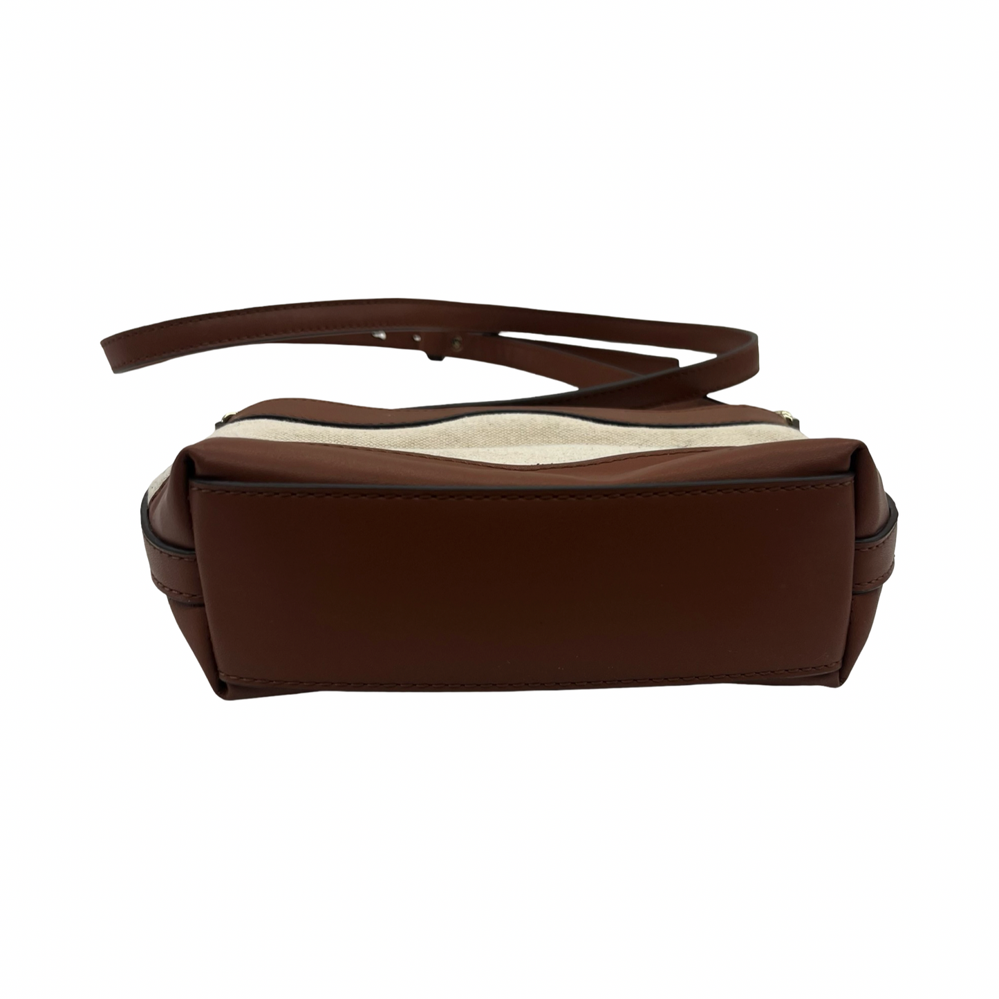 Crossbody By Loft In Brown & Cream, Size:Small