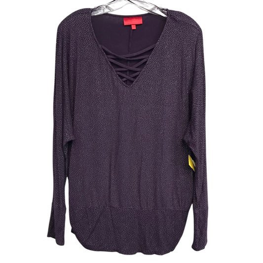Top Ls By Jennifer Lopez In Purple, Size:L