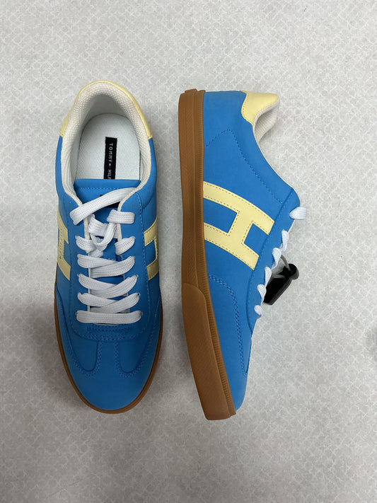 Shoes Sneakers By Tommy Hilfiger In Blue & Yellow, Size:10