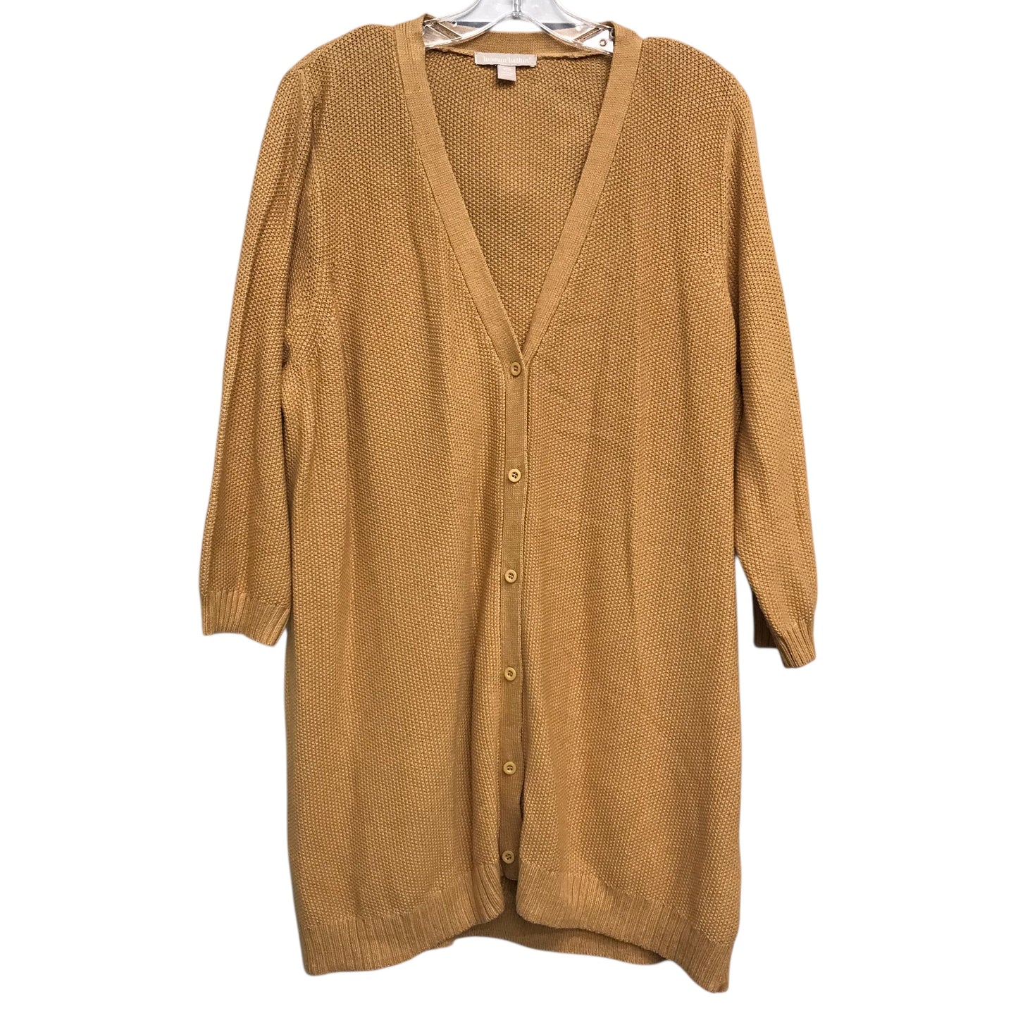 Cardigan By Woman Within In Gold, Size:1X